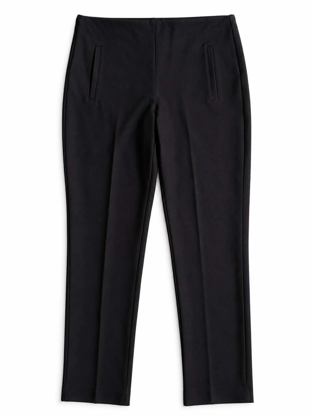 Chico’s Juliet Ankle Pants Stretch Office Work Wear Black Size 1R (US 8)